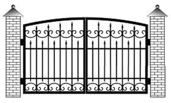 Эскизы кованых ворот