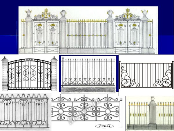 Кованые ворота эскизы