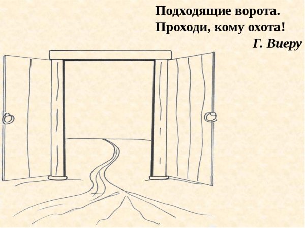 Калитка рисунок