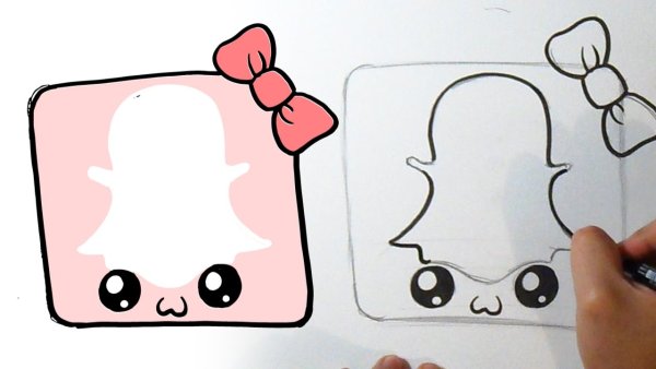 Кавайные рисунки пошагово