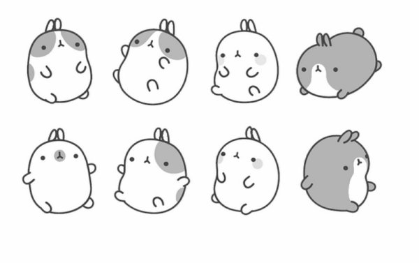 Поэтапное рисование Каваи