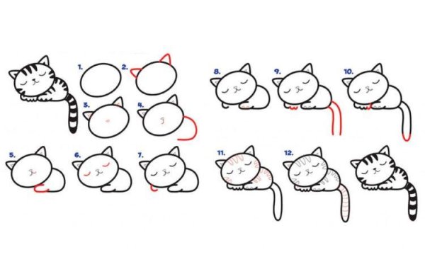 Кавай пошагово