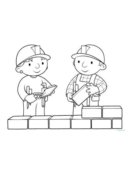 Раскраска Строитель