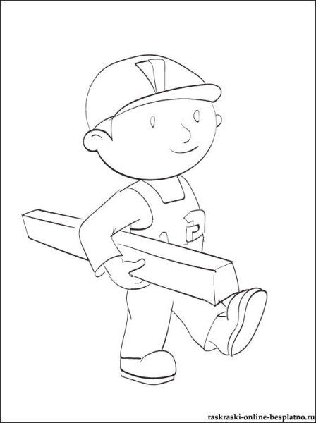 Раскраска стройка