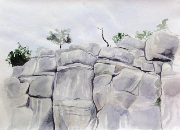 Рисование скал