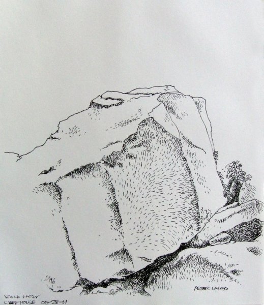 Скала зарисовки