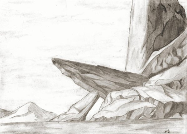 Камни карандашом