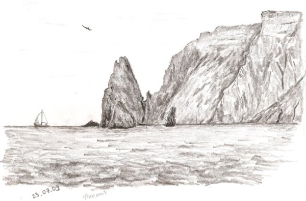 Рисуем водопад поэтапно