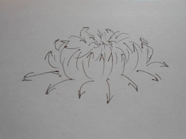 Вышивка лентами хризантемы пошагово