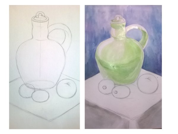 Рисование с натуры натюрморт