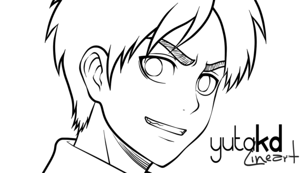 Раскраска атака титанов Эрен