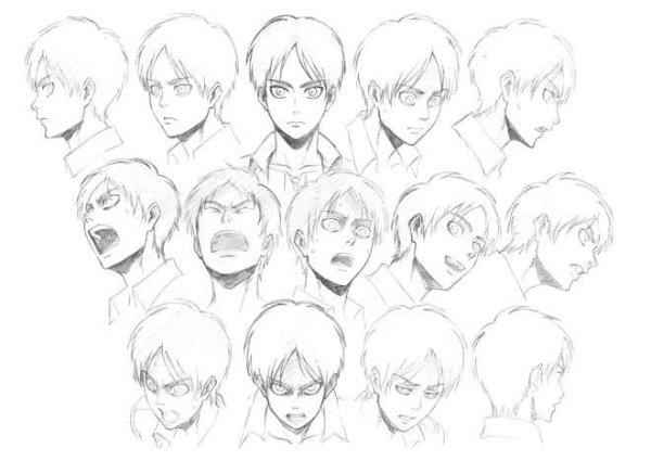 Атака титанов стиль рисовки