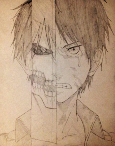 Атака титанов скетчи Эрен