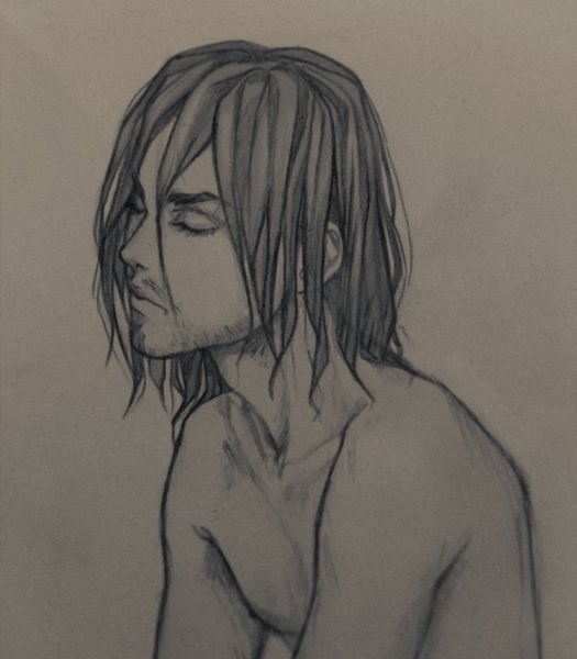 Эрен егер взрослый карандашом