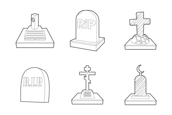 Лёгкие рисунки могилы