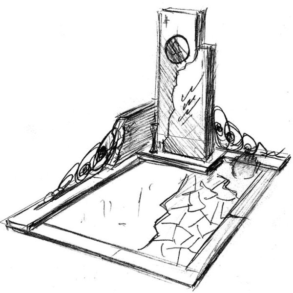 Эскиз надгробной плиты