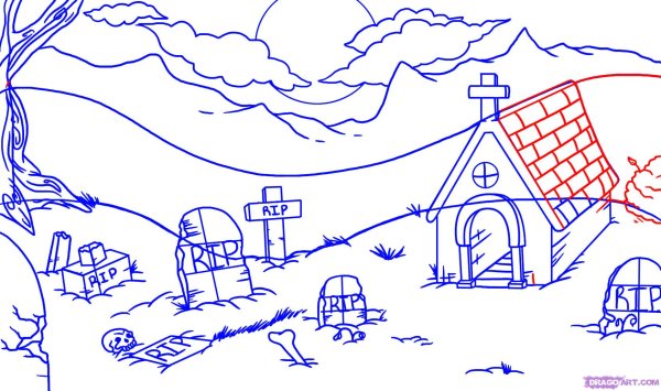 Памятник рисовать