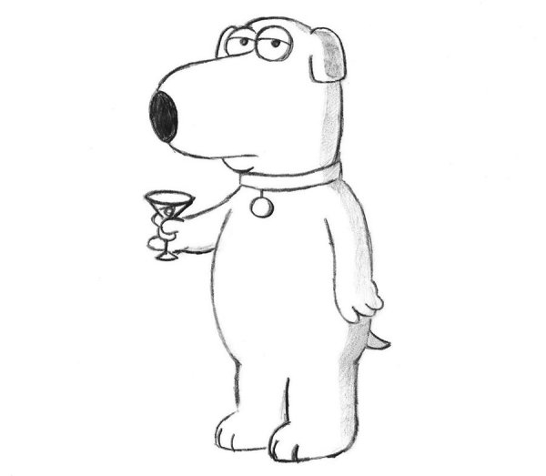 BRIANMAPS рисунок карандашом