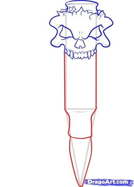Патрон карандашом