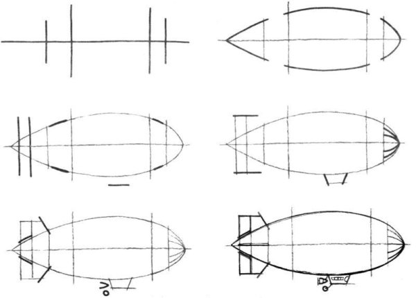 Дирижабль чертежи для моделирования