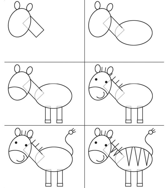 Схемы рисования для малышей