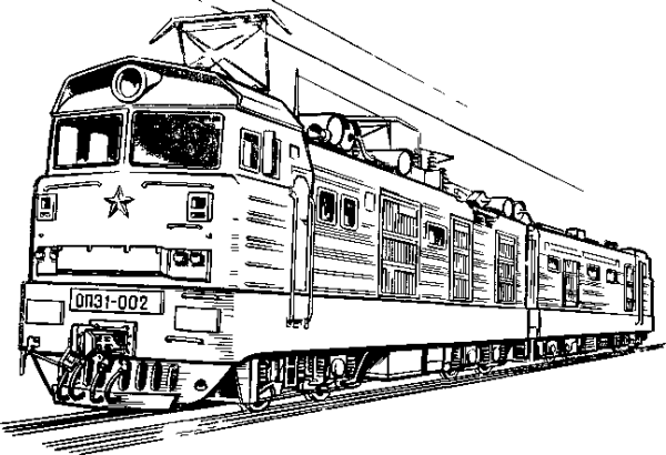 Тяговый агрегат ОПЭ-1 чертеж