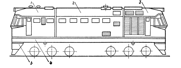 Рама тепловоза м62