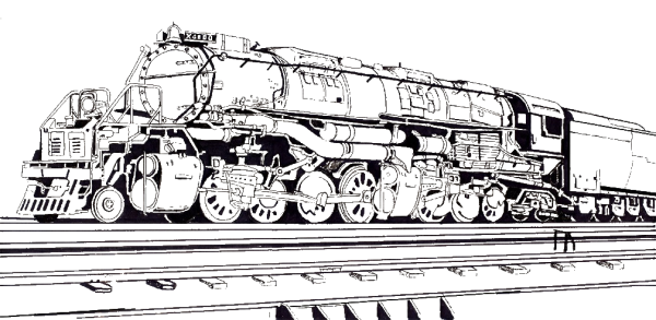 Раскраска поезд