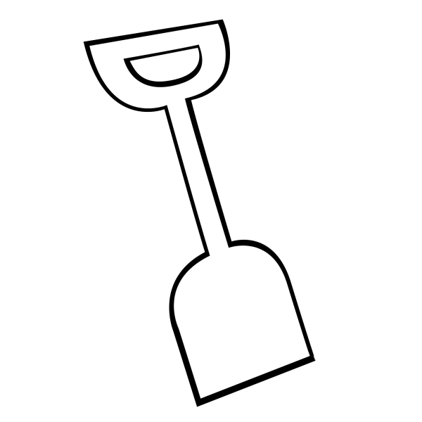 Трафарет лопата