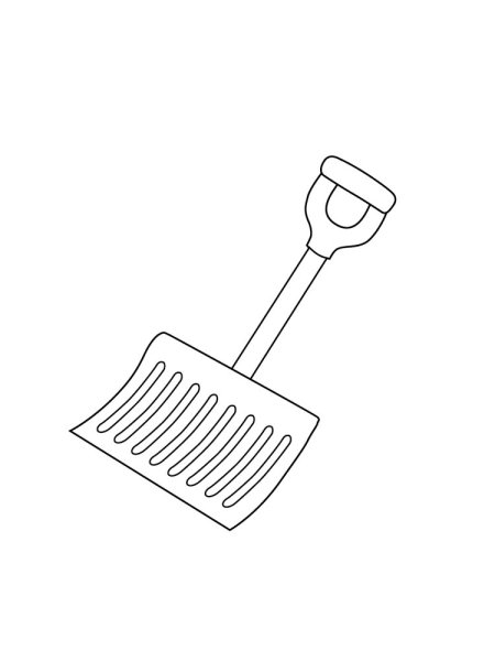 Лопата раскраска