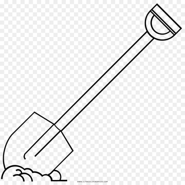 Лопата раскраска для детей