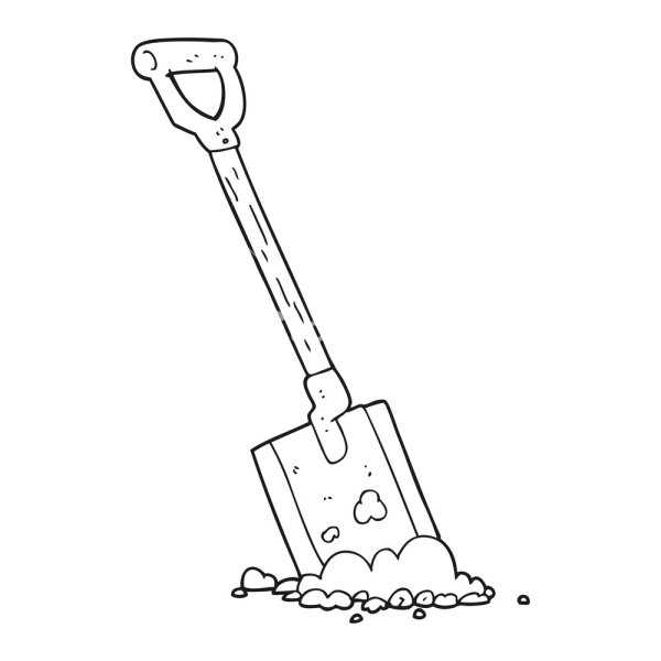 Лопата раскраска