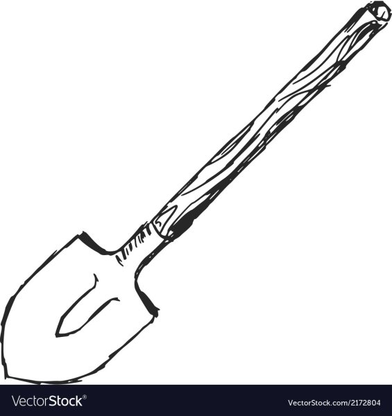 Лопата раскраска