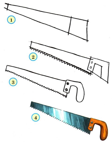 Пила рисунок