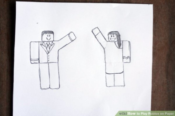 Как нарисовать человека из РОБЛОКСА