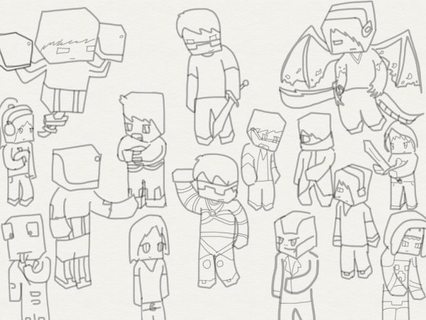 Minecraft скетчи