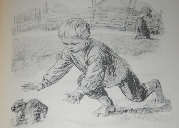 Иллюстрации к произведениям Толстого для детей