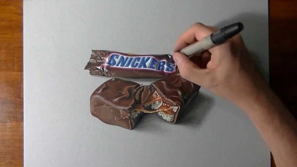 Сникерс рисунок