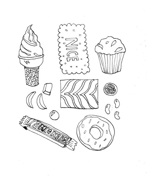 Нарисовать Сникерс