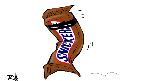 Сникерс рисунок для срисовки