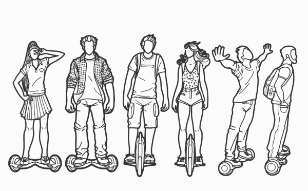 Раскраска сигвей