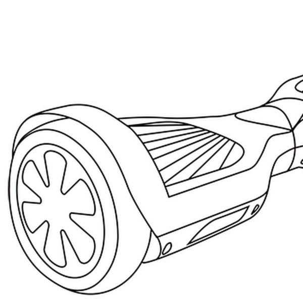 Раскраска гироскутер