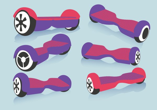 Раскраска гироскутер