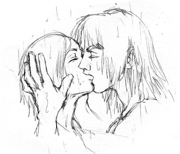 Поцелуй скетч