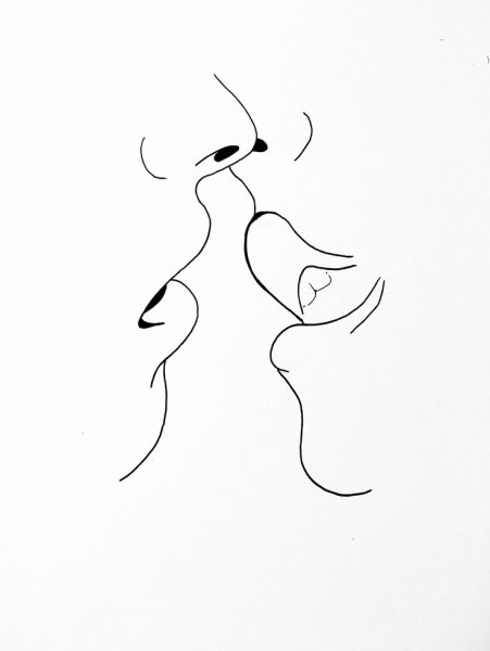 Поцелуй Минимализм