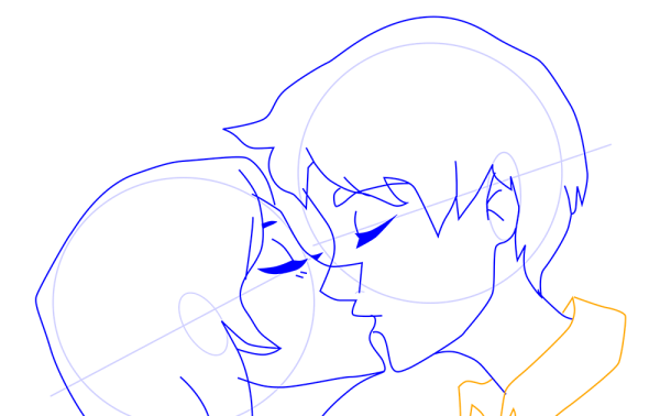 Референс поцелуй в губы