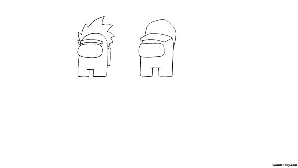 Как нарисовать амонг АС