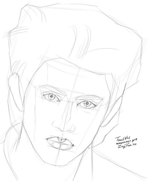 Павел Прилучный рисунок