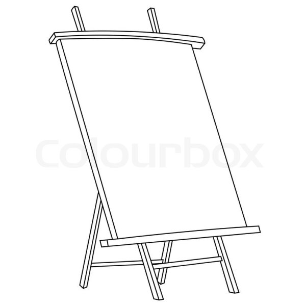 Мольберт трафарет