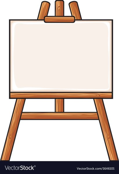 Мольберт для рисования вектор